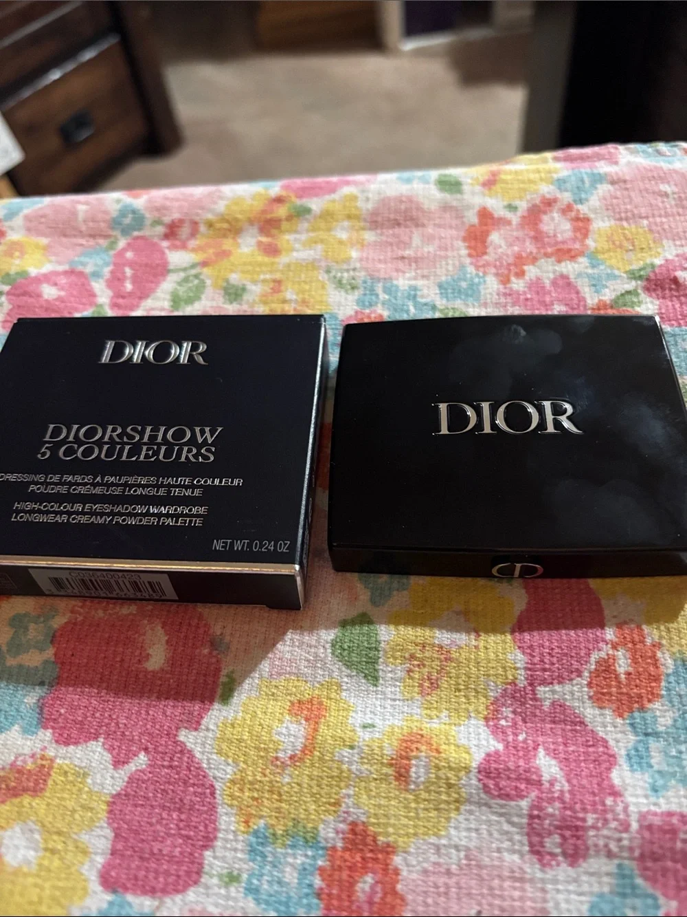 Dior 5-Color Eyeshadow Palette — Warm Neutrals & Gold
